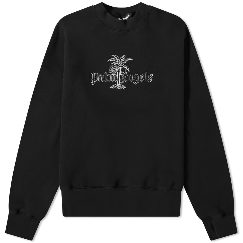 

Толстовка Palm Angels Sunset Palms Crew Sweat, Черный