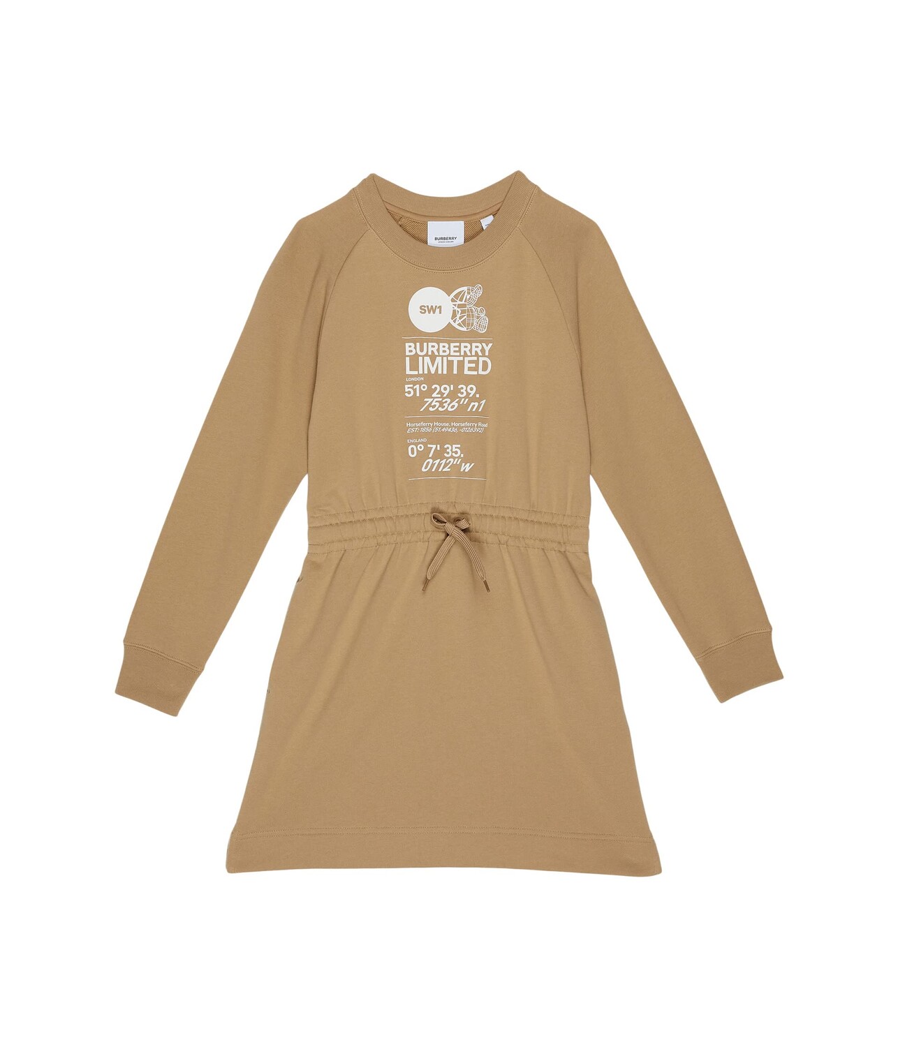 Платье Burberry Kids, Ffion Dress носки burberry цвет archive beige