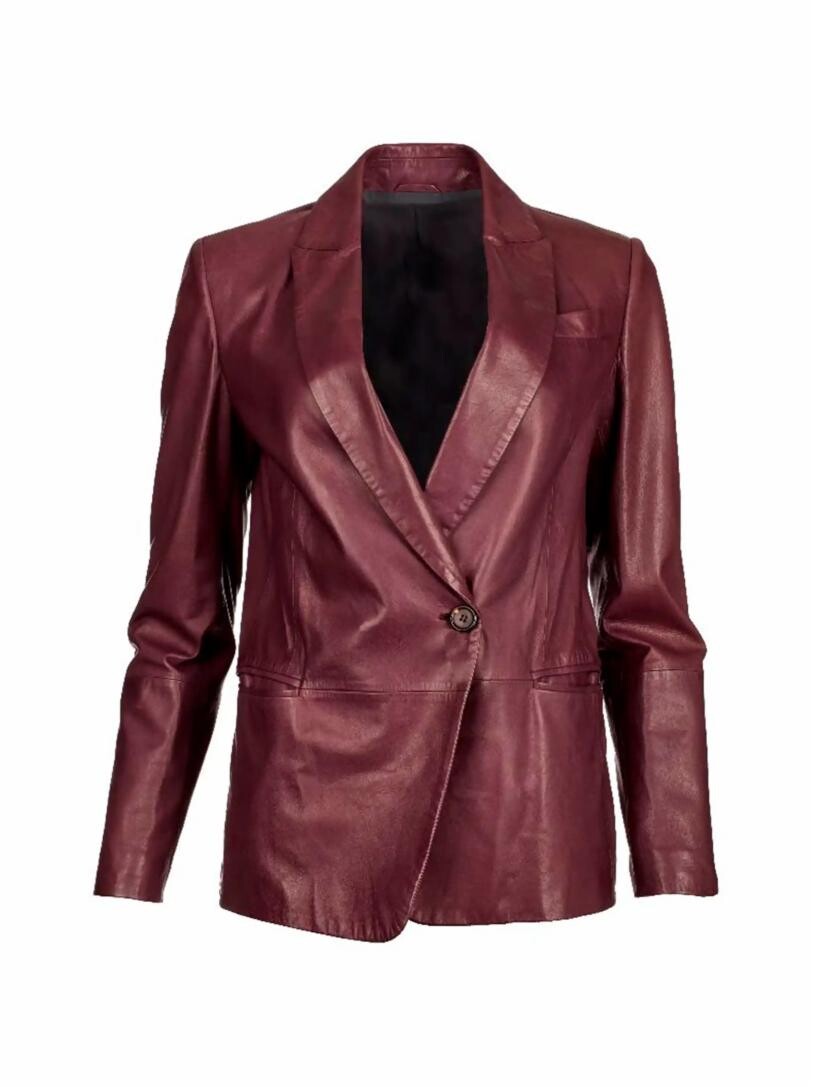 

Кожаная куртка Brunello Cucinelli, Коричневый