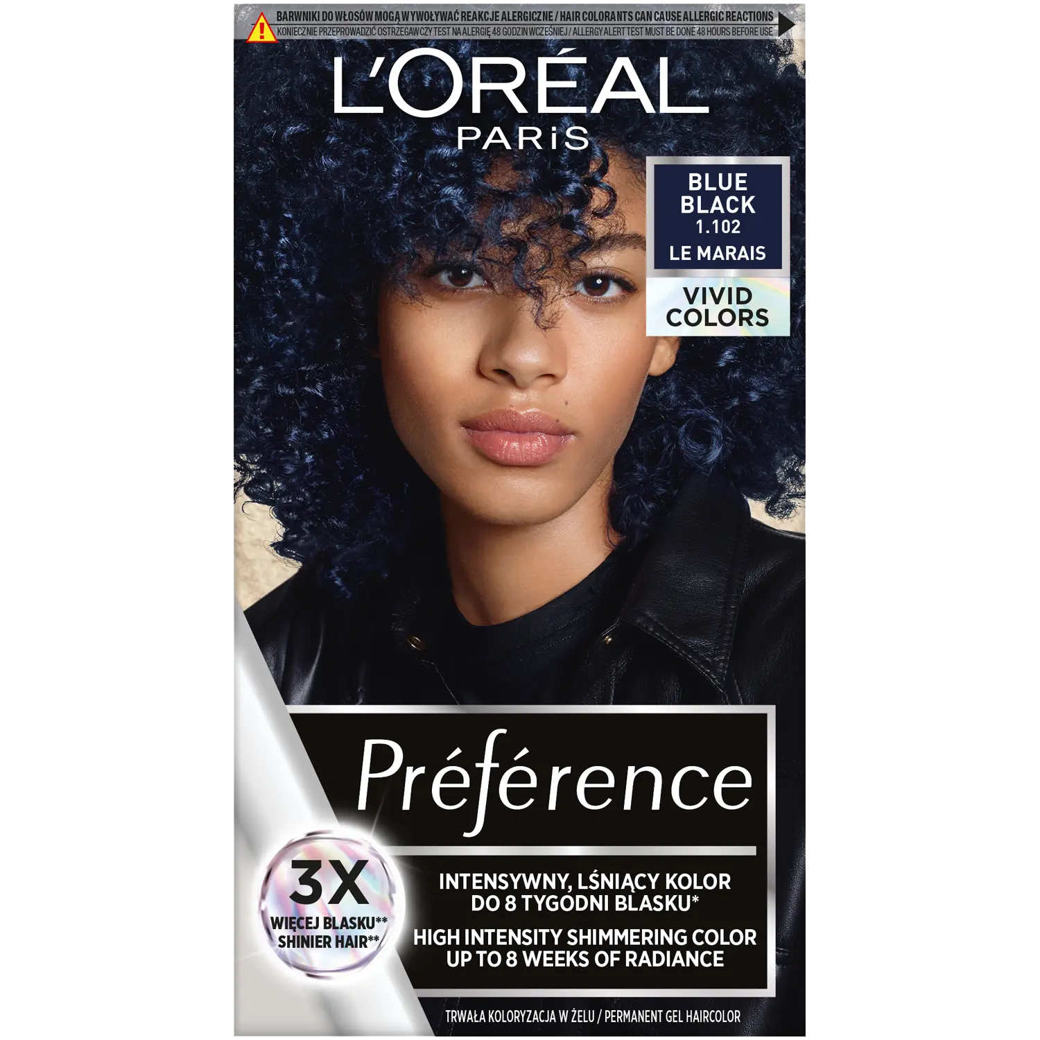 

L'Oréal Paris Preference Vivid Colours краска для волос 1.102 синий черный, 1 упаковка