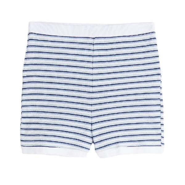 

Шорты H&M Jersey High Waist, голубой/белый
