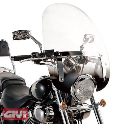 Лобовое стекло GIVI A35NG Universal для мотоцикла, прозрачный kemimoto pro xp переднее лобовое стекло из пвх utv половинное лобовое стекло совместимое с polaris rzr pro xp 4 turbo r 4 2020 2021 2022 2023
