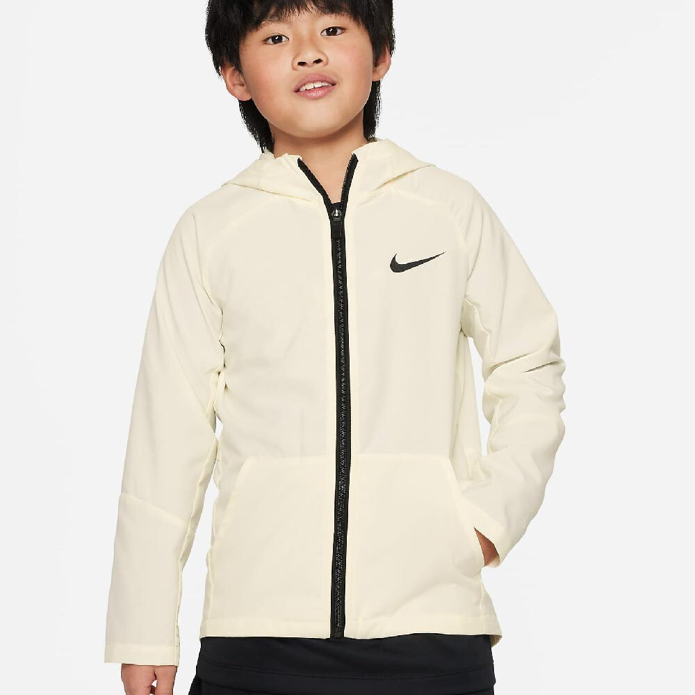 

Куртка Nike Dry Fit Junior (Boy) Training Woven, светло-бежевый/черный