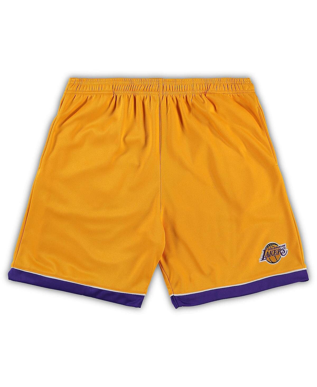 

Мужские фирменные золотые и фиолетовые шорты los angeles lakers big tall team Fanatics, мульти