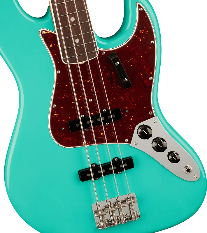

Fender American Vintage II 1966 Jazz Bass, накладка на гриф из палисандра, зеленая морская пена 0190170849