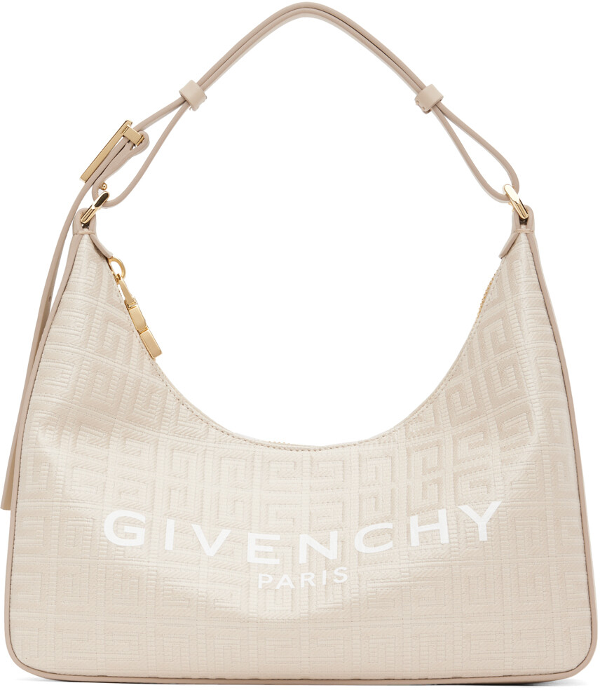 

Маленькая бежевая сумка с вырезами Moon Givenchy