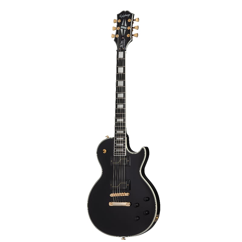Электрогитара Matt Heafy Les Paul Custom Origins 7 String - черное дерево полуакустическая гитара epiphone es339 натуральный цвет iges339 nanh1