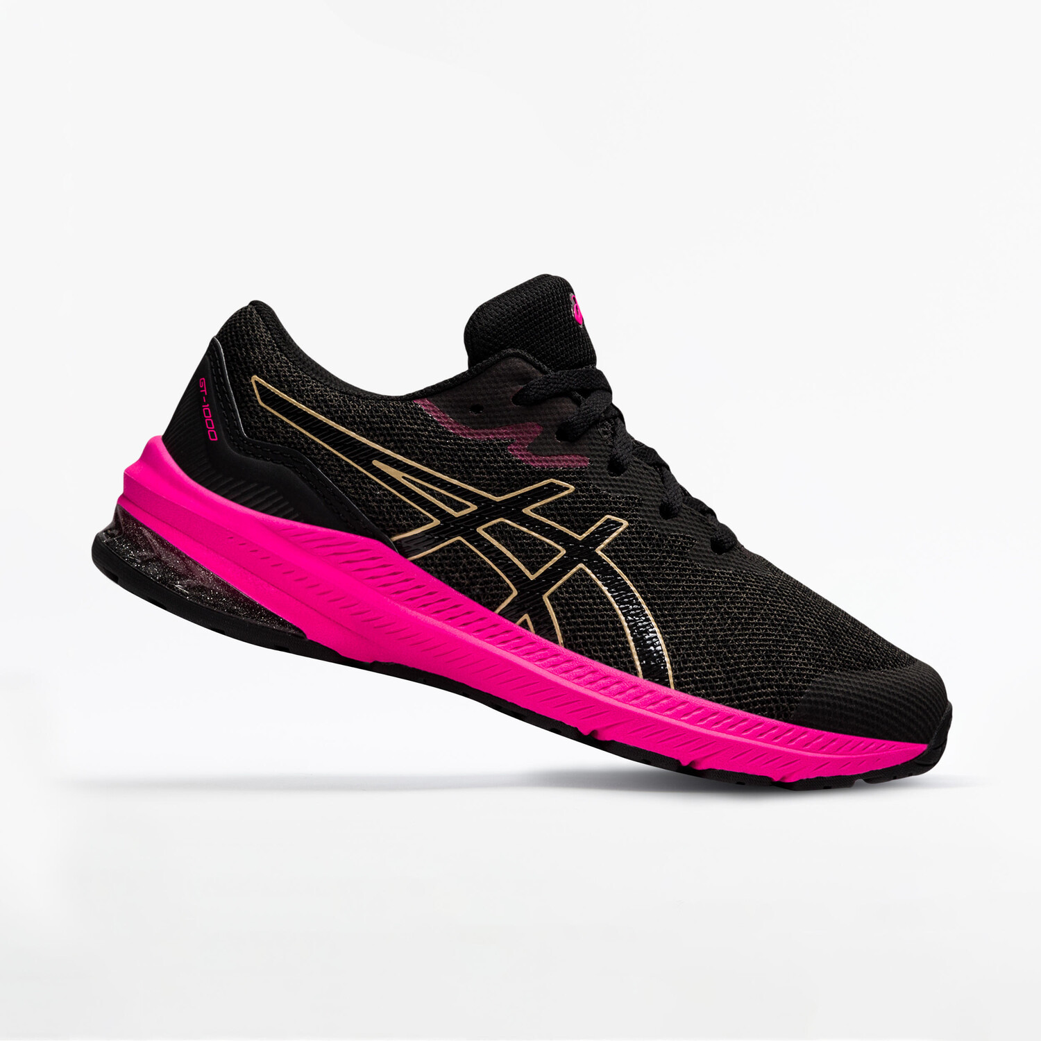 

Кроссовки детские Asics GT-1000 11 GS серый/розовый