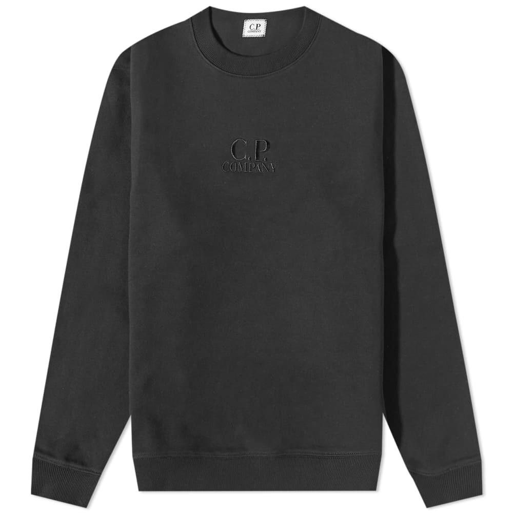 

Толстовка C.P. Company Garment Dyed Centre Logo Crew Sweat, Серый