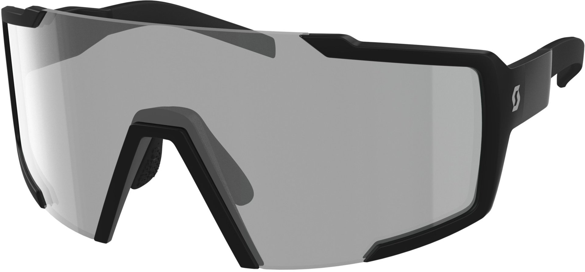 солнцезащитные очки серый черный Солнцезащитные очки Scott Shield LS с регулируемой носовой накладкой, черный/серый