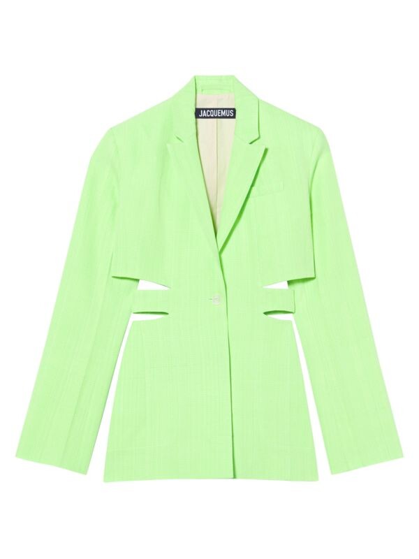 

Пиджак мини-платье le splash bari с вырезами Jacquemus Green