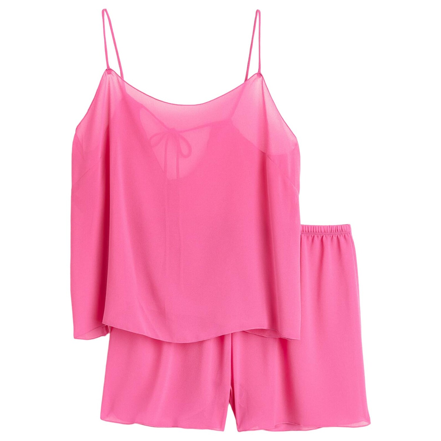 

Пижама H&M Camisole Top and Shorts, розовый
