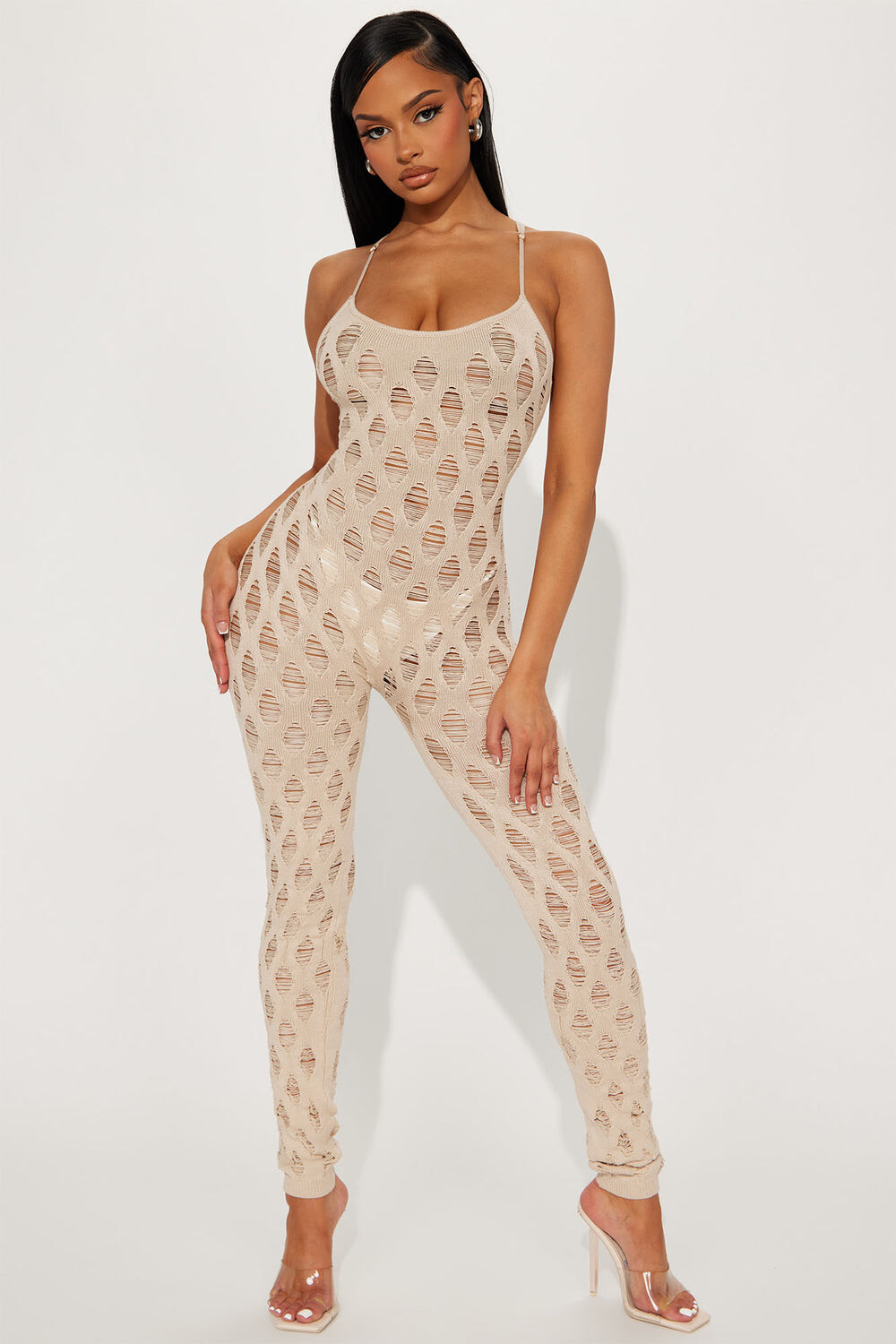 

Комбинезон Fashion Nova IMJ61708, серо-коричневый