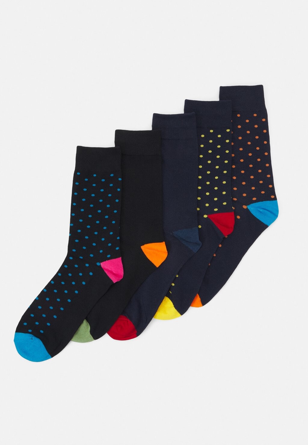 

Носки JACCOLORFUL SOCK 5 PACK Jack & Jones, черный