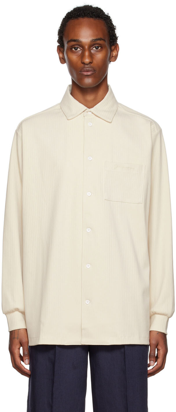 

Бежевая рубашка 'La Chemise Machou' Jacquemus