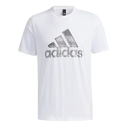 

Футболка Adidas Logo Printing Sports Round Neck Short Sleeve White, Белый
