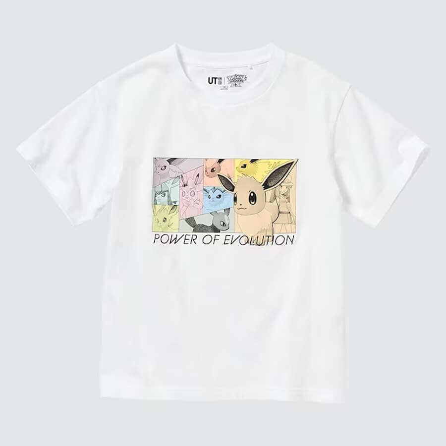 

Футболка Uniqlo UT Kids Pokemon Master EX (Power Of Evolution), белый