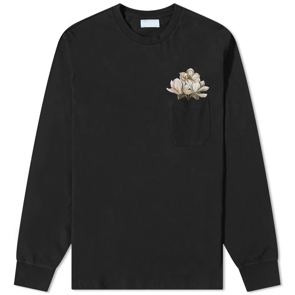 

Футболка 3.Paradis Long Sleeve Flowers Tee, Серый