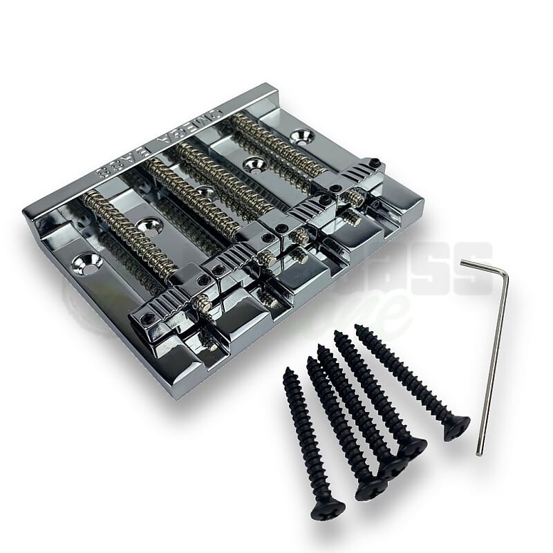 

Басовый бридж Omega — хромированный / с прорезью Allparts Omega Bass - Chrome / Slotted