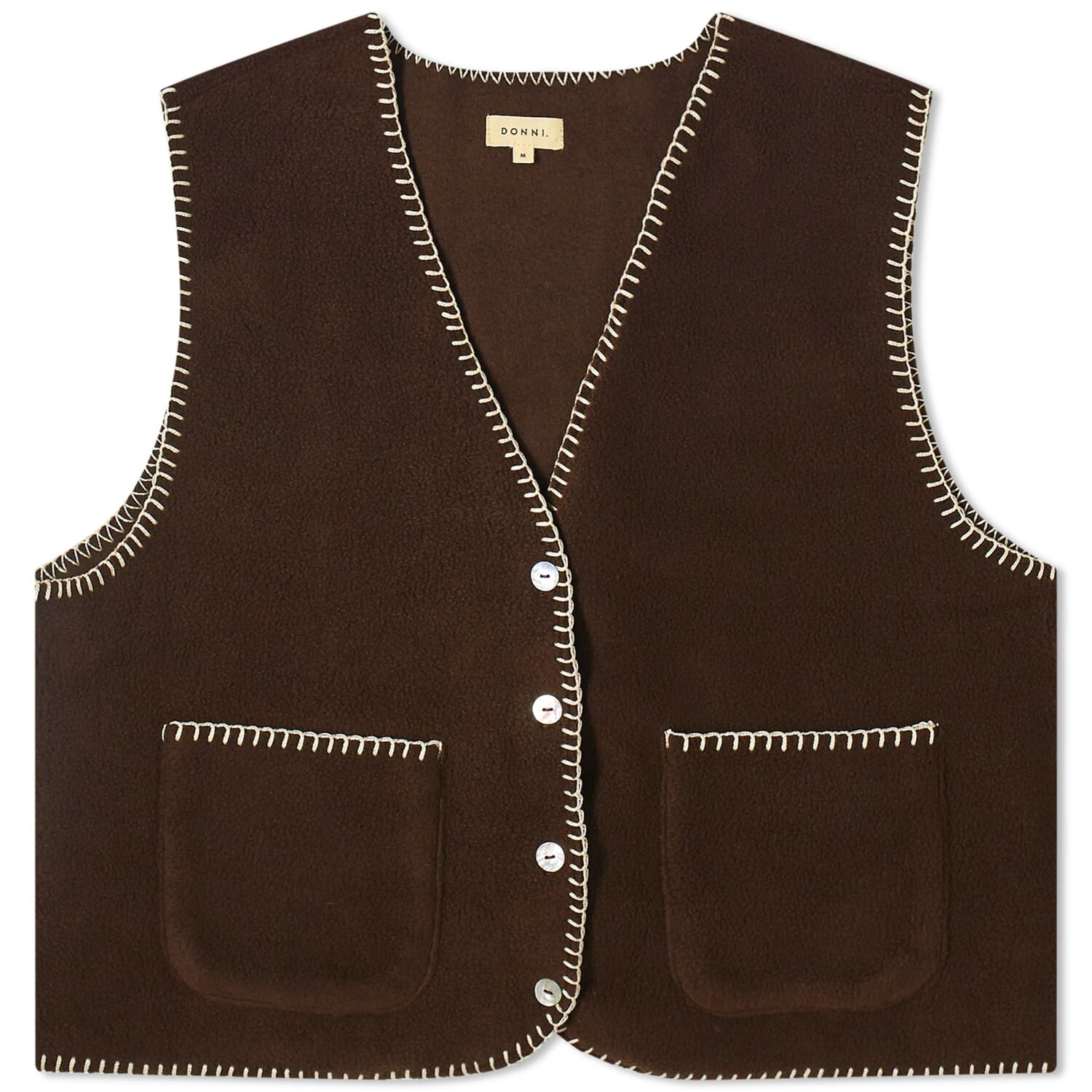 

Жилет Donni. Polar Fleece Stitch, коричневый