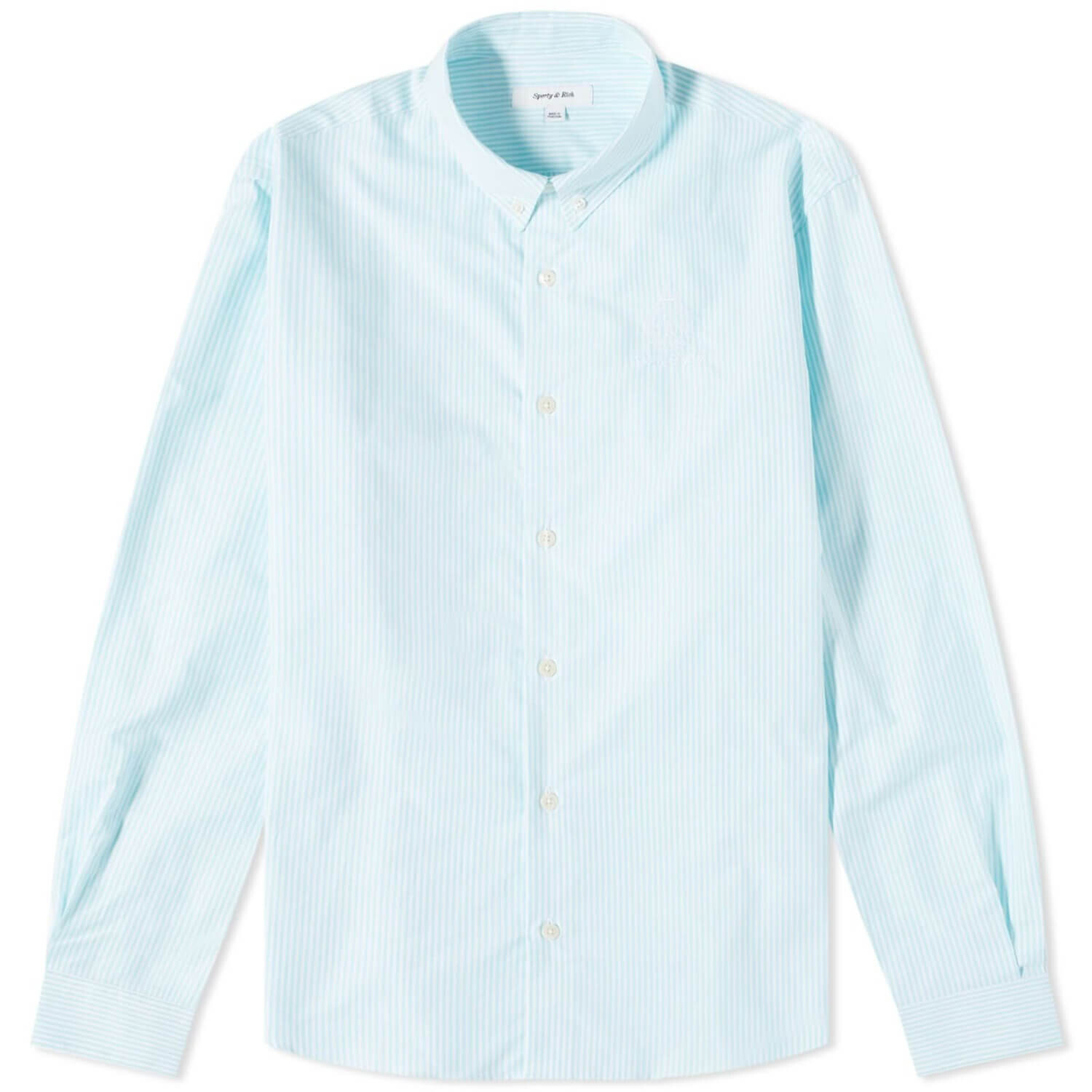 

Рубашка Sporty & Rich Crown Logo Button Down, светло-зеленый