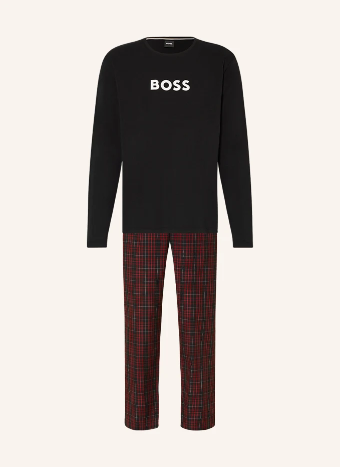 

Легкая длинная пижама Boss, черный
