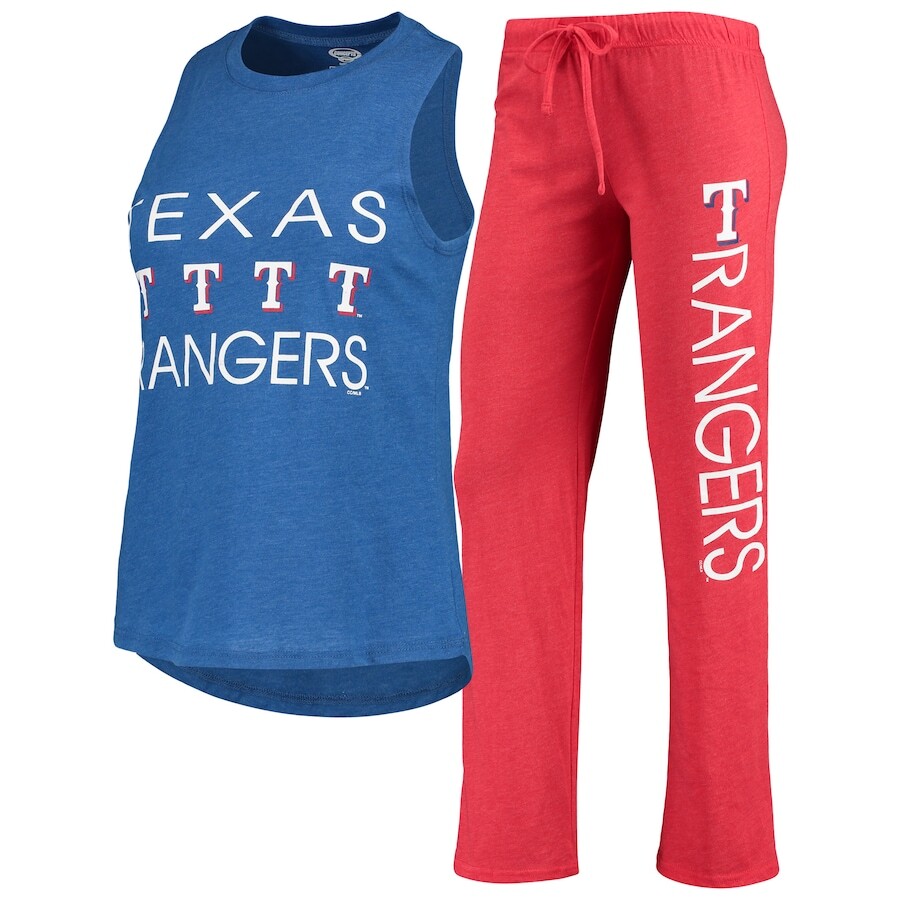 

Пижамный комплект Concepts Sport Texas Rangers, красный