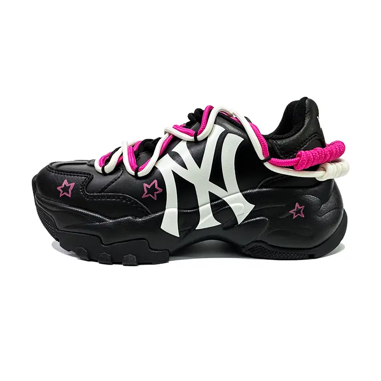 

Кроссовки MLB Big Ball Chunky Chunky Sneakers Unisex Low-top Black, розовый