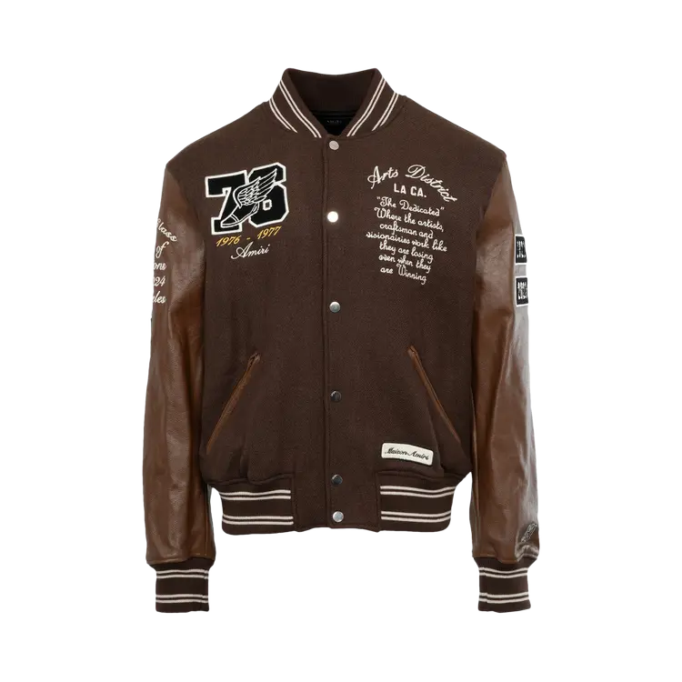 

Куртка Amiri Oversized Eagle Varsity 'Brown', коричневый