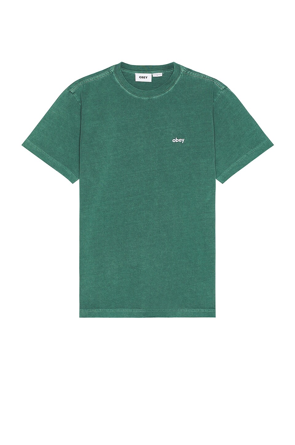 

Футболка Obey Lowercase Pigment Short Sleeve, цвет Aventurine Green