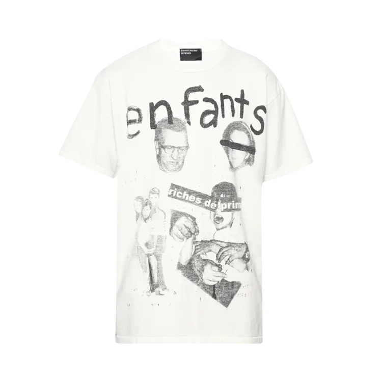 

Футболка Enfants Riches Déprimés Fat Kid 'Faded Ivory/Black', белый