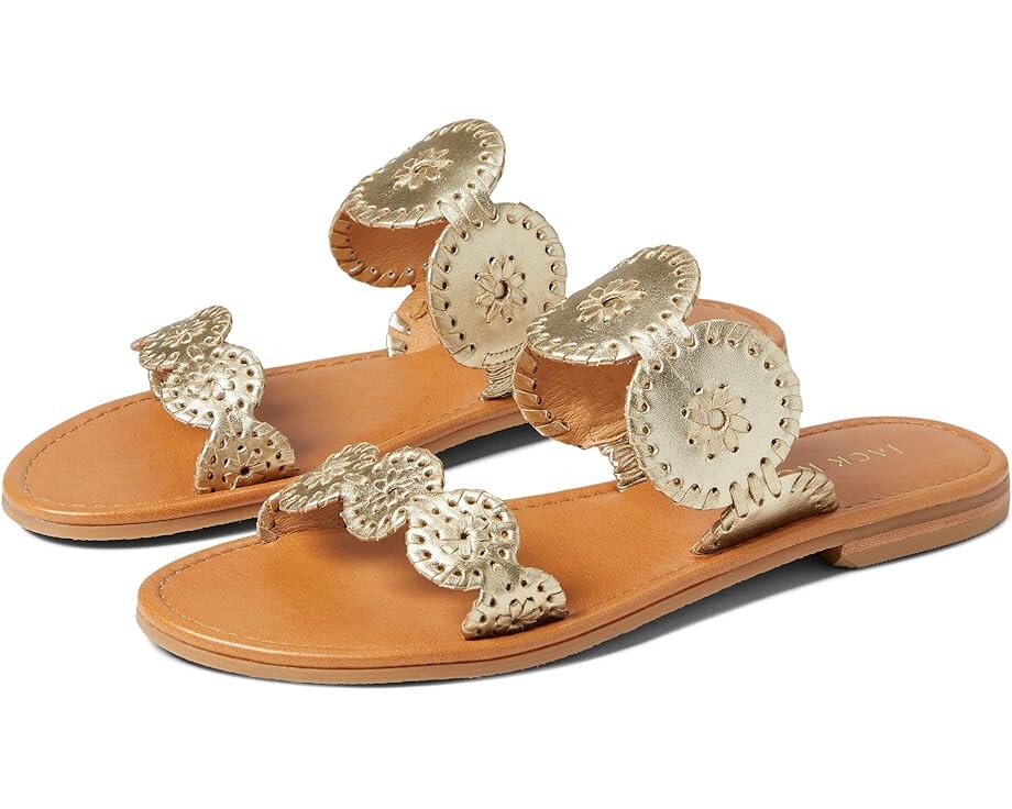

Сандалии Jack Rogers Lauren II Sandal, цвет Platinum/Platinum
