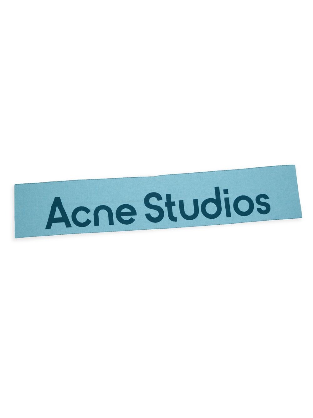 

Шарф Toronty из смесовой шерсти с логотипом Acne Studios, синий