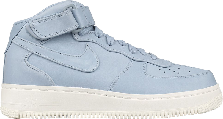 Кроссовки Nike Air Force 1 Mid 'Blue Grey', синий - фото