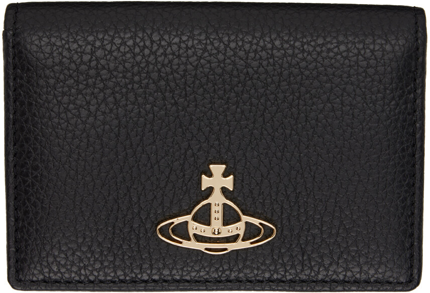 

Черная визитница с логотипом Vivienne Westwood