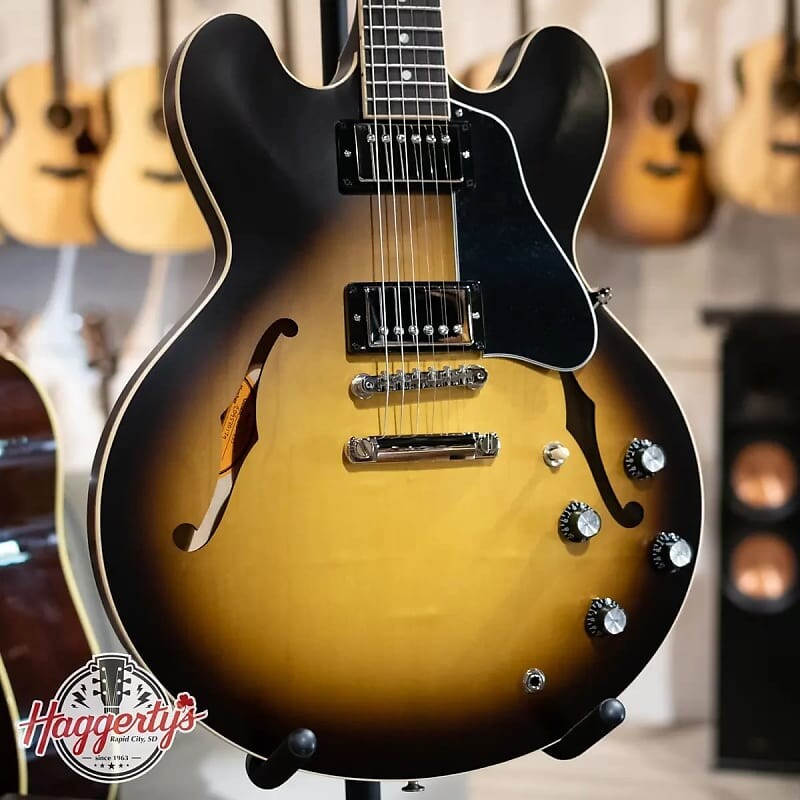 

Электрогитара Gibson ES-335 Satin - Vintage Burst with Hardshell Case