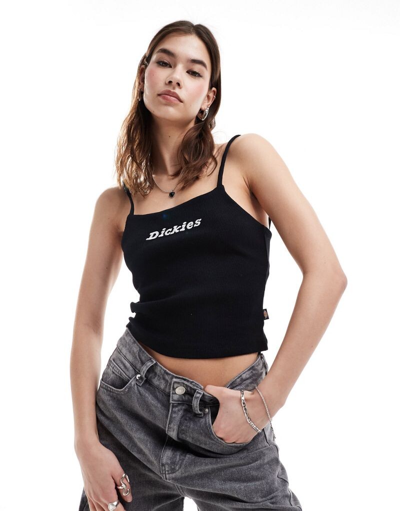 

Черный топ на бретельках Dickies Enterprise