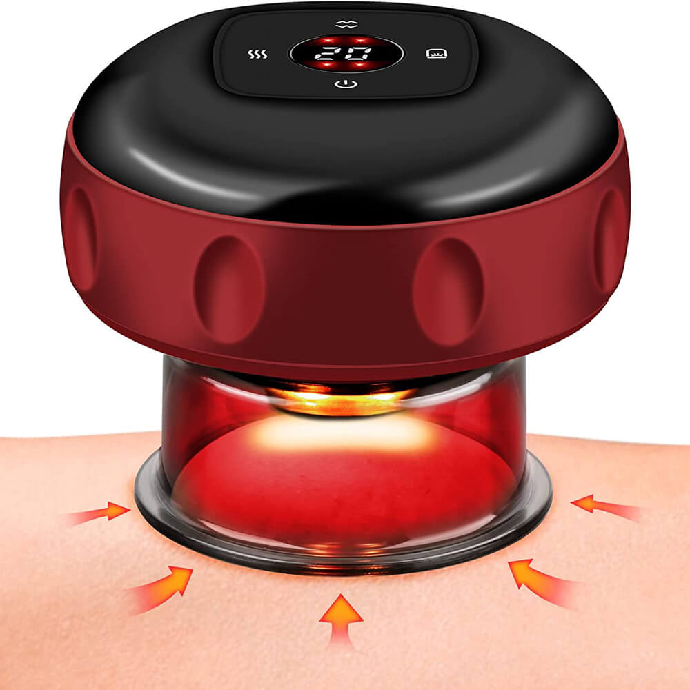 Массажер Mochi Mcfd MIMD -CM01 Electric Cupping, красный набор баночной терапии hoyoung chan 12 gears air breathing черный