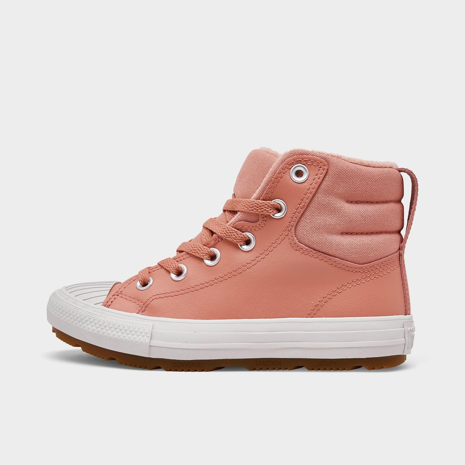 

Повседневные кожаные высокие кеды Converse Chuck Taylor All Star Berkshire для девочек для маленьких детей, розовый