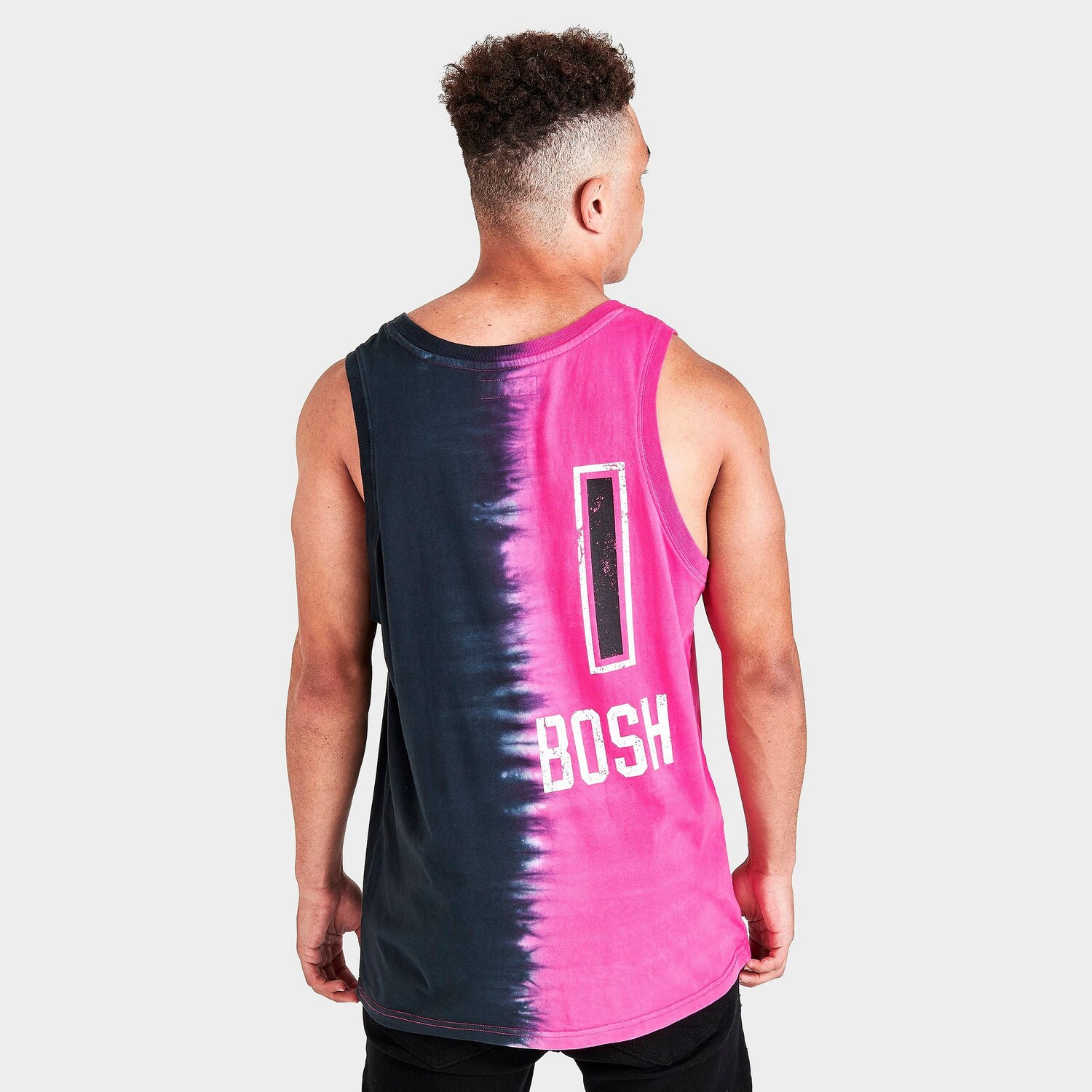 

Мужская майка Mitchell & Ness Miami Heat NBA Chris Bosh Tie-Dye, черный