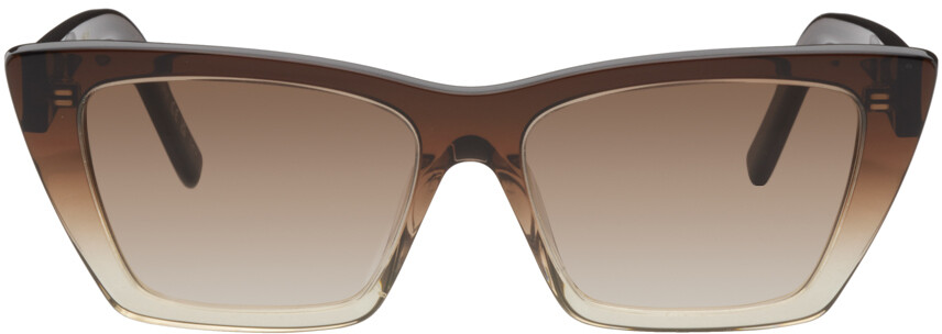 

Коричнево-бежевые солнцезащитные очки SL 276 Mica Saint Laurent