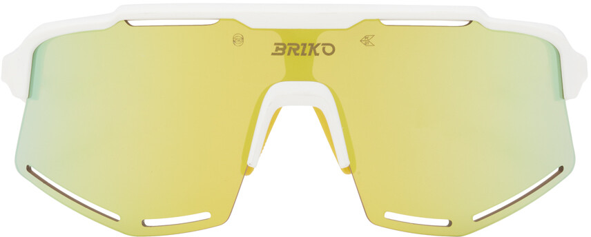 

Белые солнцезащитные очки Retrosuperfuture Edition Komi Briko