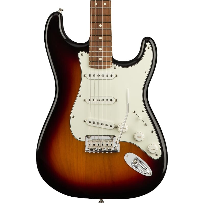 

Fender Player Stratocaster - Накладка на гриф Pau Ferro, 3 цвета Sunburst
