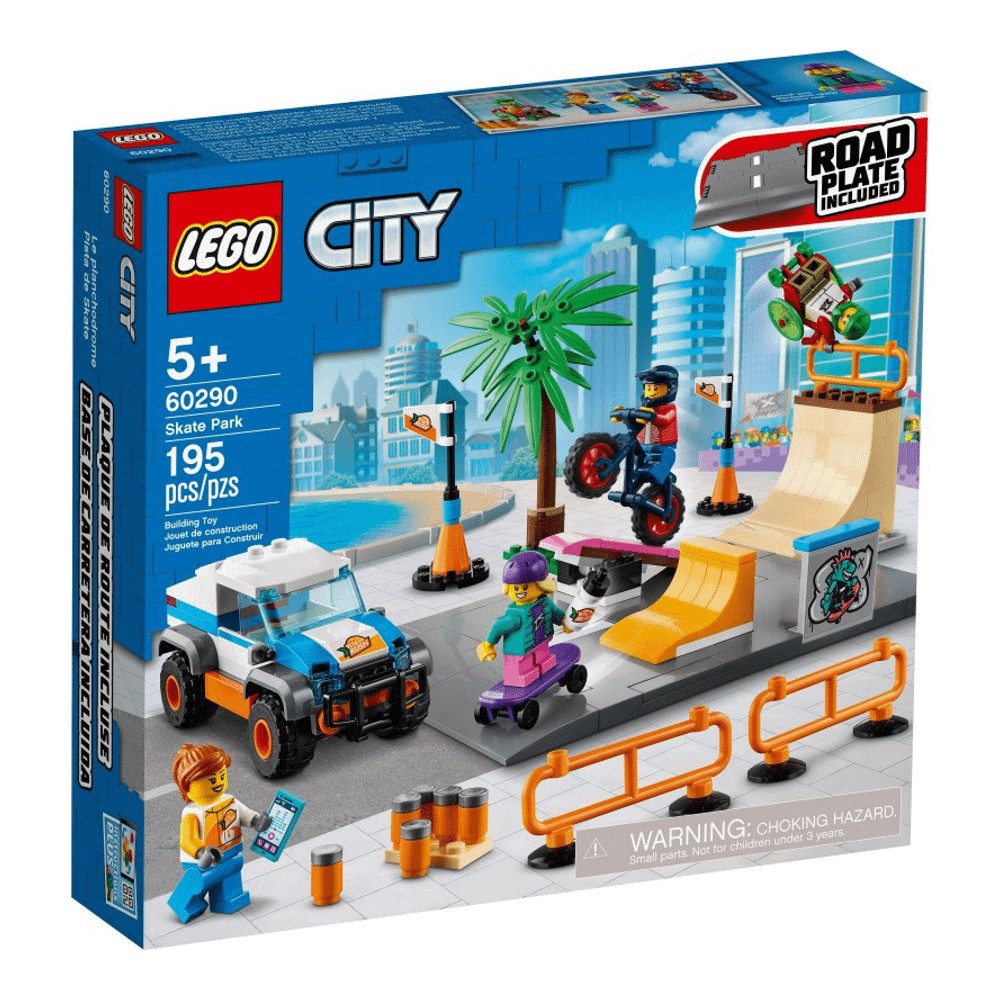цена Конструктор LEGO City 60290 Скейт-парк