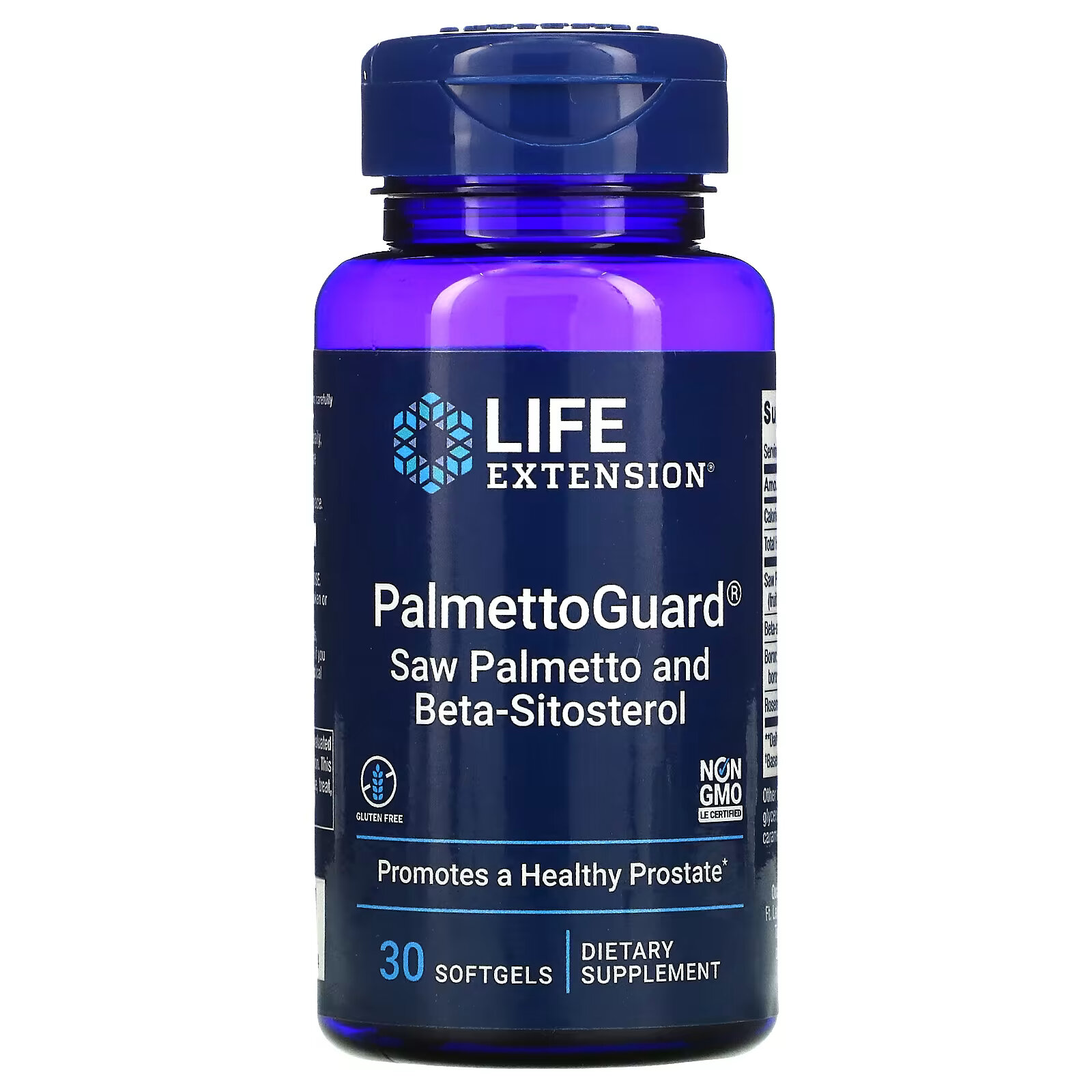 Life Extension, PalmettoGuard, сереноя с бета-ситостеролом, 30 капсул иммунный комплекс life extension с бета глюканами 30 вегетарианских капсул