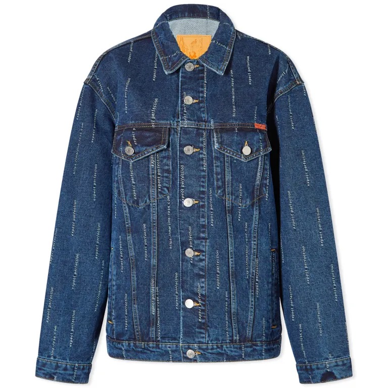 куртка с нагрудными карманами h Куртка джинсовая Martine Rose Oversized, синий