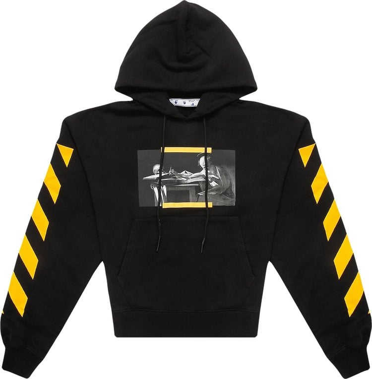 Худи Off-White Caravaggio Painting Over Hoodie 'Black/Multicolor', черный - фото