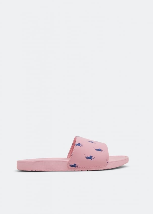 

Шлепанцы POLO RALPH LAUREN Gansett slides, розовый