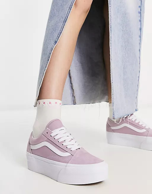 

Кроссовки на высокой подошве Vans Old Skool Stackform, сиреневый, Фиолетовый;розовый