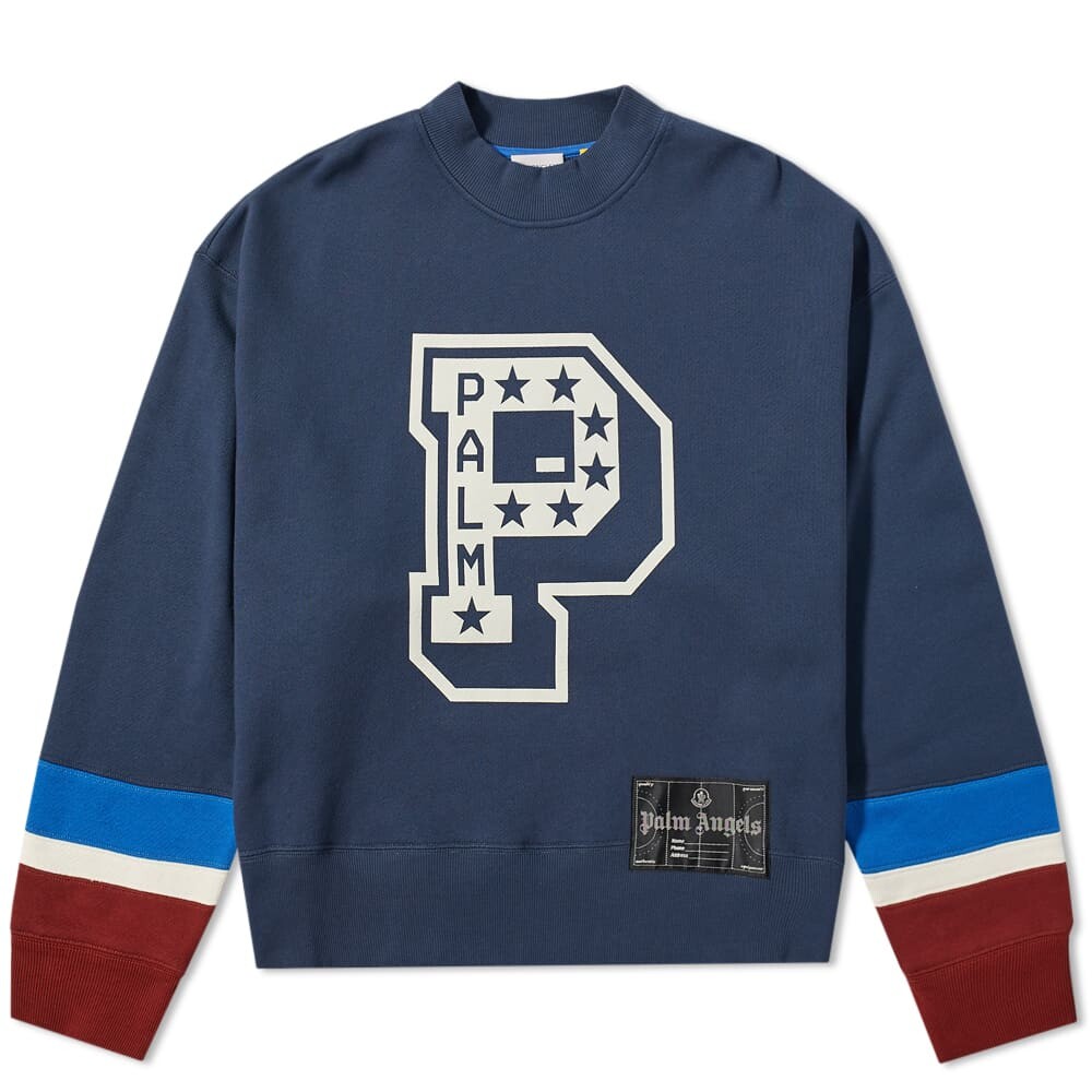 

Толстовка Moncler Genius x Palm Angels P Crew Sweat, Серый